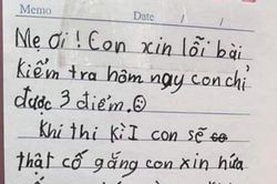 Mẩu giấy 'mẹ ơi con xin lỗi vì chỉ đạt 3 điểm kiểm tra' và sự day dứt khó nói thành lời của người mẹ