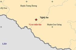 Động đất mạnh 4.1 độ Richter xảy ra ở Nghệ An