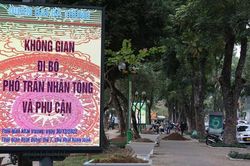 Gấp rút hoàn thiện không gian đi bộ phố Trần Nhân Tông và phụ cận