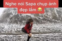 Săn tuyết 'sống ảo' bất chấp, gái xinh mặc váy ngắn nhận cái kết