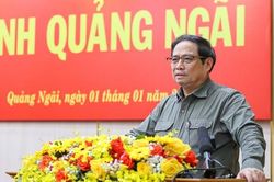 Thủ tướng: Quảng Ngãi cần tập trung thúc đẩy hai động lực phát triển
