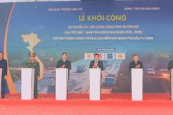 Khởi công dự án cao tốc Bắc - Nam kết nối Quảng Bình - Quảng Trị