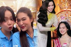 Tân hoa hậu Thanh Thủy kém sắc khi đứng cùng các nàng hậu khác: Nhìn như 'Miss Teen'