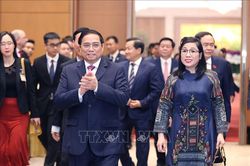 Thủ tướng Phạm Minh Chính và Phu nhân chiêu đãi Đoàn Ngoại giao nhân Tết Quý Mão 2023