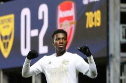 Nketiah lập cú đúp, Arsenal đụng độ Man.City ở vòng 4 FA Cup