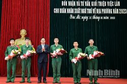 Yên Mô, Kim Sơn đón nhận, tư vấn, giới thiệu việc làm cho quân nhân hoàn thành nghĩa vụ quân sự