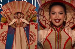 Ngọc Châu mang 'Chiếu Cà Mau' đến sân khấu Miss Universe: Visual sáng bừng, ai làm lại chị?
