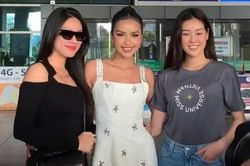 Khánh Vân, Kim Duyên đón Ngọc Châu trở về sau hành trình Miss Universe