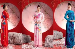 Hoa hậu Ban Mai đẹp nền nã trong BST áo dài 'Vũ khúc tre xanh' của NTK Liên Hương