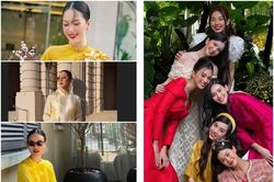 Nghệ sĩ Việt trên 'đường đua' áo dài Tết: HH Tiểu Vy xuất sắc, Tăng Thanh Hà vẫn đỉnh cao
