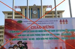 Phạt 50 triệu đồng với công ty in cờ Trung Quốc lên pano của đại học