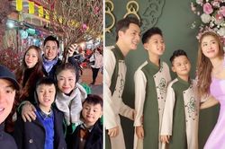 Về Hà Nội dạo 36 phố phường, gia đình Đăng Khôi - Thủy Anh gây chú ý với biểu cảm của cậu út