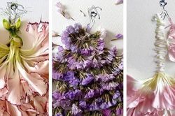 Ngắm bộ sưu tập đầm dạ hội cực sáng tạo được 'may' hoàn toàn từ hoa tươi