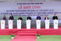 Khởi công tuyến đường nối 2 quốc lộ, vượt sông Mã hơn 1.400 tỉ đồng