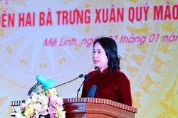 Quyền Chủ tịch nước Võ Thị Ánh Xuân dự lễ kỷ niệm 1.983 năm cuộc khởi nghĩa Hai Bà Trưng