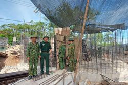 Náo nức công trình biên giới mùa Xuân