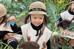 Mẹ 9X cho con vừa học vừa chơi qua chuyến du xuân đầu năm