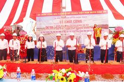 Huyện Nhơn Trạch khởi công 2 dự án tiêu thoát nước