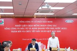 SCIC thăm hỏi và làm việc với Tổng Công ty Cổ phần Bảo Minh nhân dịp đầu Xuân Quý Mão 2023