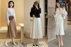 4 kiểu giày hợp với chân váy dài