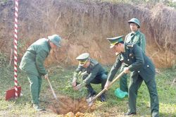Các đơn vị tiếp tục hưởng ứng ra quân tổ chức Tết trồng cây