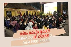 Hàng nghìn người tham dự lễ cầu an ở chùa Phúc Khánh