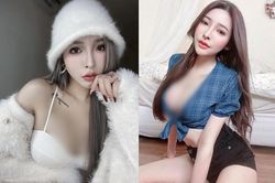 Đỏ mặt hot girl xinh đẹp mặc đồ o ép vòng một 'ngộp thở'