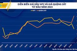 Giá quặng sắt bật tăng mạnh mẽ, dầu thô chật vật khởi đầu năm mới