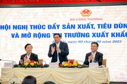 Bộ Công Thương tổ chức Hội nghị thúc đẩy sản xuất tiêu dùng trong nước và mở rộng thị trường xuất khẩu năm 2023
