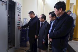 Mở cống đầu mối Lương Phú, đưa nước sông Đà vào sông Tích