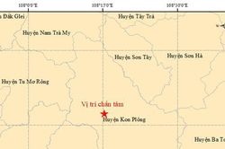 Động đất liên tiếp ở Kon Tum những ngày đầu năm mới Quý Mão