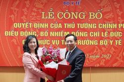 Công bố quyết định điều động, bổ nhiệm tân Thứ trưởng Bộ Y tế