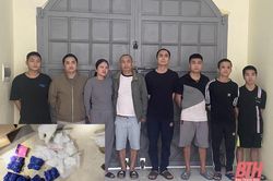 Bắt 5 đối tượng sử dụng trái phép chất ma túy trong ngôi nhà hoang