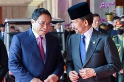 Brunei dành nghi lễ đặc biệt tiếp Thủ tướng Phạm Minh Chính và Phu nhân