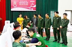 Học viện Hậu cần tổ chức Ngày hội hiến máu tình nguyện 'Chủ nhật đỏ' năm 2023