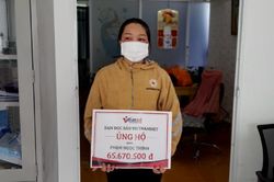 Anh Phạm Ngọc Thịnh bị bại liệt được bạn đọc ủng hộ gần 100 triệu đồng