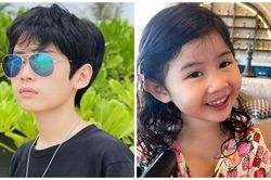 Hai con đáng yêu của 'mẹ đơn thân' Thân Thúy Hà