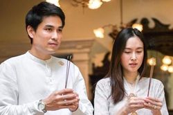 Hoa hậu chuyển giới đẹp nhất Thái Lan và chồng làm lễ gia tiên