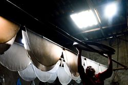 Hình ảnh nghề làm bánh phở truyền thống của người Lô Lô ở Hà Giang