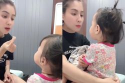 Con gái bướng bỉnh ăn vạ, Thiên An đưa ra quy tắc xử lý gây chú ý
