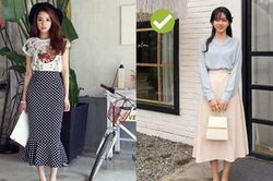 Nàng công sở cao dưới 1m6 nên tránh 4 kiểu chân váy dìm dáng