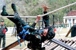 Mục sở thị chiến sĩ Quân đoàn 3 thi tài cứu hộ, cứu nạn