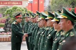 Đại tướng Phan Văn Giang làm việc với Bộ đội Biên phòng tỉnh Lai Châu
