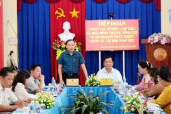 Lãnh đạo Châu Thành làm việc với 2 xã Hòa Bình Thạnh và Vĩnh Lợi về nhiệm vụ phát triển kinh tế - xã hội