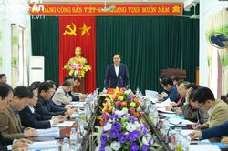 Phó Bí thư Tỉnh ủy Hoàng Nghĩa Hiếu làm việc với Ban Thường vụ Huyện ủy Quỳ Châu