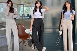 4 kiểu quần vải mịn mát cho nàng công sở