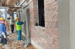 Dự án xây mới Trường Trung học Phổ thông Dân tộc nội trú tỉnh phấn đấu về đích trước 2 tháng