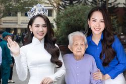 Hoa hậu Mai Phương ăn mặc giản dị, có hành động ý nghĩa nhân dịp tháng thanh niên