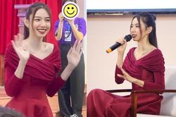 Hoa hậu Thùy Tiên rạng rỡ giao lưu cùng sinh viên Đại học Quy Nhơn