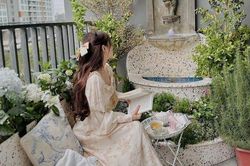 Góc ban công 13m2 được thiết kế thành không gian mộng mơ với chi phí 200 triệu đồng